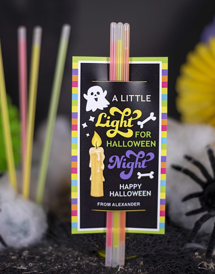 Halloween Glow stick holder great for a kids classroom gift Halloween Glow stick holder great for a kids classroom gift